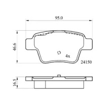 Комплект тормозных колодок (DriveTec: DPAD1926)