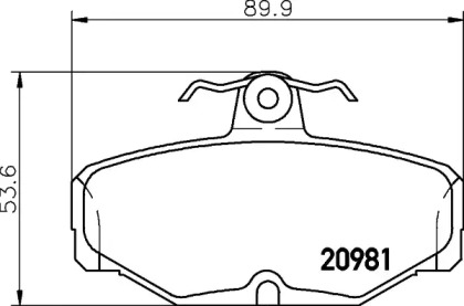 Комплект тормозных колодок (BELACO: BC398)