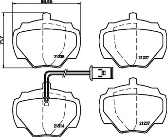 Комплект тормозных колодок (BELACO: BV471)