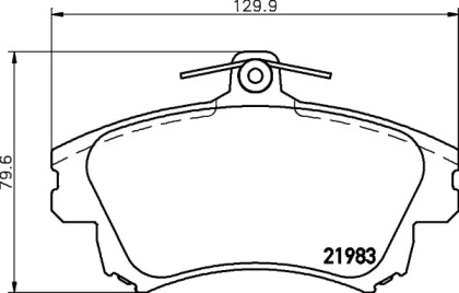 Комплект тормозных колодок (BELACO: BC1384)