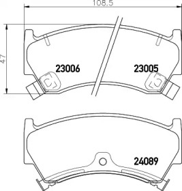 Комплект тормозных колодок (BELACO: BC1103)