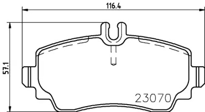 Комплект тормозных колодок (BELACO: BC1356)