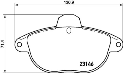 Комплект тормозных колодок (BELACO: BC1069)