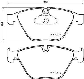 Комплект тормозных колодок (BELACO: BC3106)