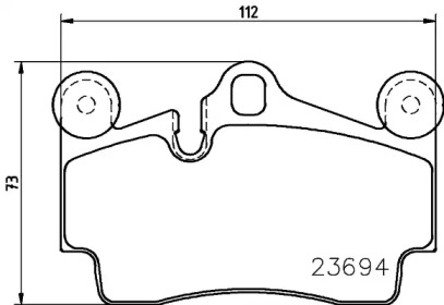 Комплект тормозных колодок (BELACO: BC1627)