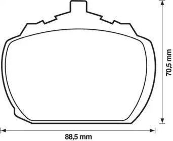 Комплект тормозных колодок (STOP: 571233S)