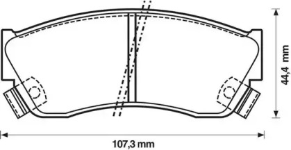 Комплект тормозных колодок (STOP: 572179S)