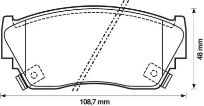 Комплект тормозных колодок (STOP: 572210S)