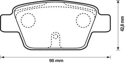 Комплект тормозных колодок (STOP: 573105S)