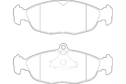 Комплект тормозных колодок (Omnicraft: 2134920)