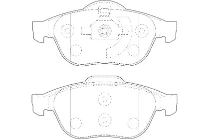 Комплект тормозных колодок (Omnicraft: 2135126)