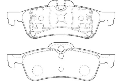 Комплект тормозных колодок (Omnicraft: 2135648)