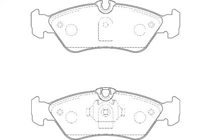 Комплект тормозных колодок (Omnicraft: 2135704)