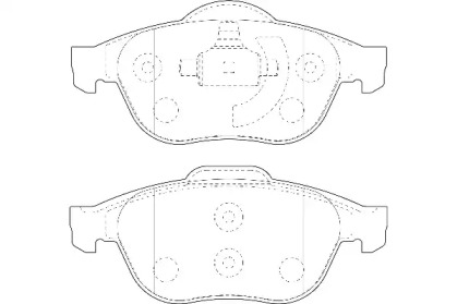 Комплект тормозных колодок (Omnicraft: 2135029)