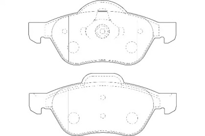 Комплект тормозных колодок (Omnicraft: 2134874)