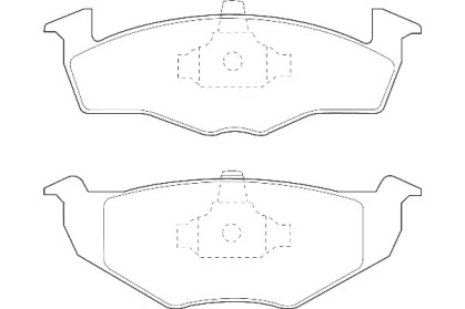 Комплект тормозных колодок (Omnicraft: 2134870)