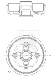 Тормозный барабан (NPS: D340O03)