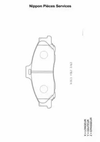 Комплект тормозных колодок (NPS: M360A02)