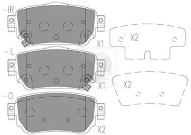 Комплект тормозных колодок (NPS: N361N09)