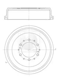 Тормозный барабан (NPS: T340A07)