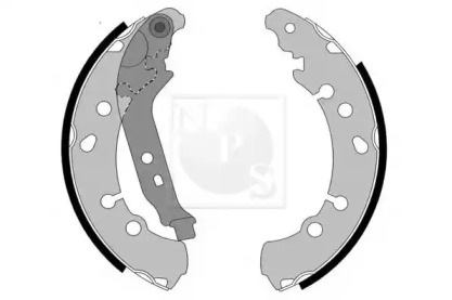 Комлект тормозных накладок (NPS: T350A92)