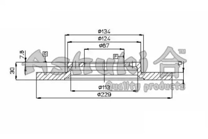 Тормозной диск (ASHUKI: 0990-0005)