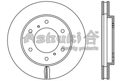 Тормозной диск (ASHUKI: 0990-1605)