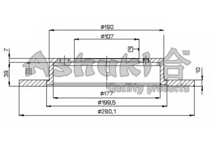 Тормозной диск (ASHUKI: 0990-3008)