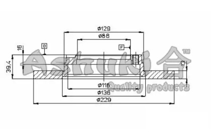 Тормозной диск (ASHUKI: 0990-8005)