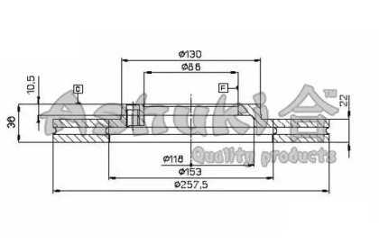 Тормозной диск (ASHUKI: 0990-9009)