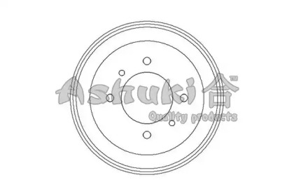 Тормозный барабан (ASHUKI: 1020-4101)