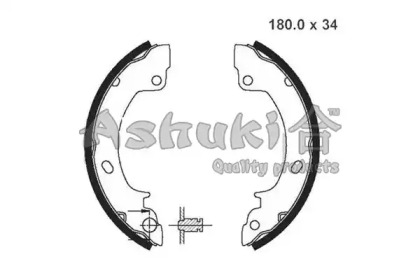 Комлект тормозных накладок (ASHUKI: 1050-5050)