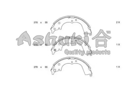 Комлект тормозных накладок (ASHUKI: 1050-5602)