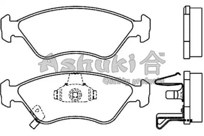 Комплект тормозных колодок (ASHUKI: 1080-3030)