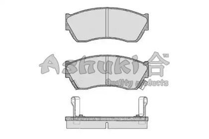 Комплект тормозных колодок (ASHUKI: 1080-5008)