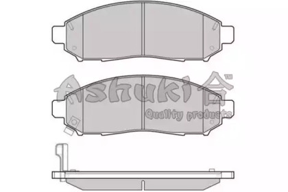 Комплект тормозных колодок (ASHUKI: 1080-5901)