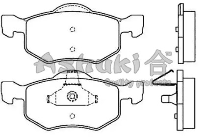 Комплект тормозных колодок (ASHUKI: 1080-7503)