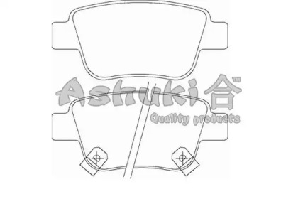 Комплект тормозных колодок (ASHUKI: 1083-0302)