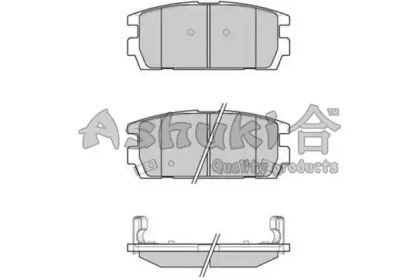 Комплект тормозных колодок (ASHUKI: 1083-1150)