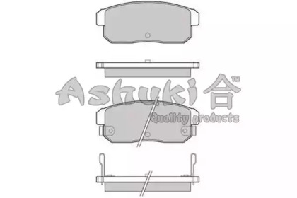 Комплект тормозных колодок (ASHUKI: 1083-8103)