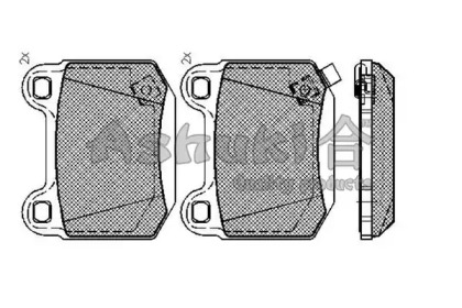 Комплект тормозных колодок (ASHUKI: 1083-9401)