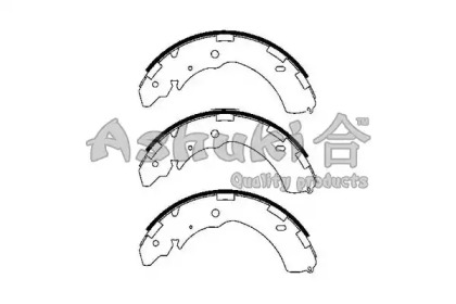 Комлект тормозных накладок (ASHUKI: C011-07)