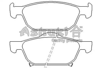 Комплект тормозных колодок (ASHUKI: H025-68)