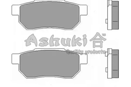 Комплект тормозных колодок (ASHUKI: H026-15)