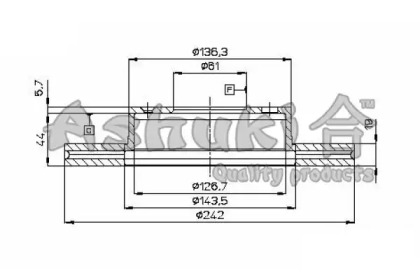 Тормозной диск (ASHUKI: H037-03)