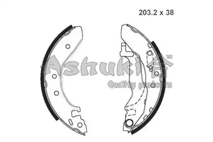 Комлект тормозных накладок (ASHUKI: H046-05)