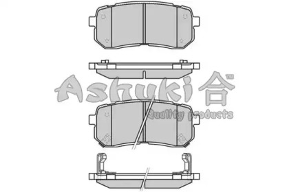 Комплект тормозных колодок (ASHUKI: I043-10)