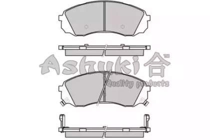 Комплект тормозных колодок (ASHUKI: I044-10)