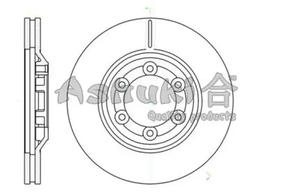 Тормозной диск (ASHUKI: IS606-01)