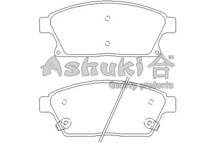 Комплект тормозных колодок (ASHUKI: J009-55)